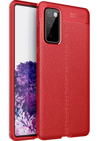 Cosmotex Newface Samsung Galaxy S20 Fe Kılıf Auto Focus Kapak - Kırmızı
