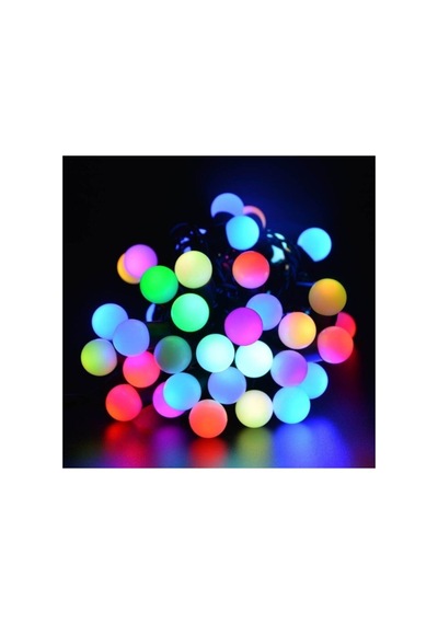 5 Mt Hareketli Boncuk Led Iç Mekan Yılbaşı Süsü Rgb Siyah