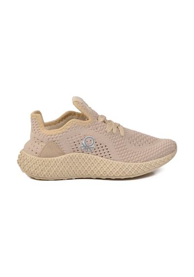 United Colors Of Benetton Fileli Hafif Unisex Çocuk Spor Ayakkabı Bnı-30961 F Bej