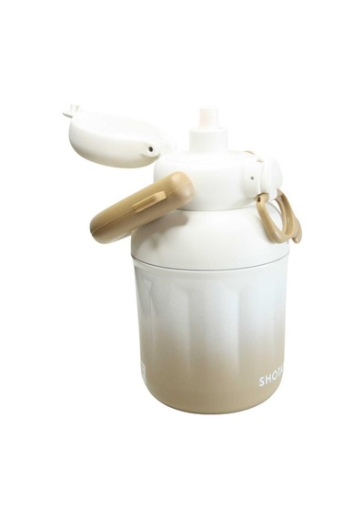 Shotay St-8931 680ml Pipetli Beyaz-krem Çelik Matara Diğer