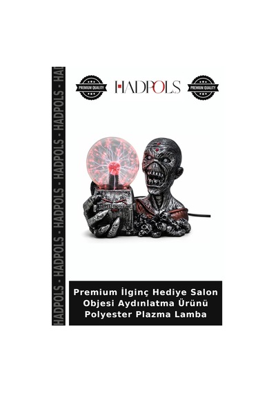 Premium İlginç Hediye Salon Objesi Aydınlatma Ürünü Polyester Plazma Lamba Çok Renkli
