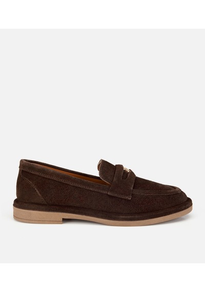 Hotiç Kadın Süet Deri Kahverengi Tokalı Klasik Loafer 01ayh320520a480 01ayh320520a480