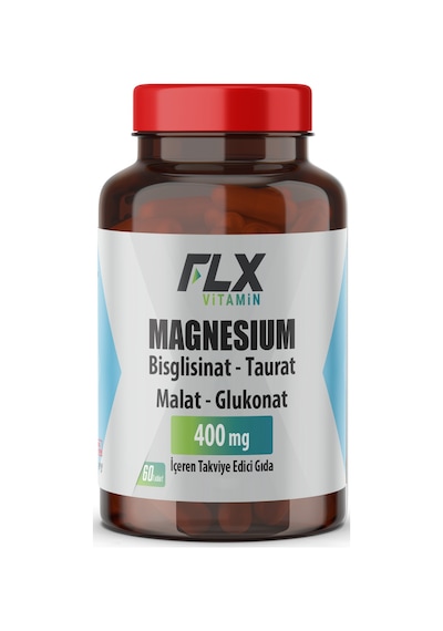 Magnezyum Bisglisinat Malat Taurat Glukonat 60 Tablet Magnezyum Glisinat