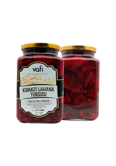 Vafi Turşu Serisi Kırmızı Lahana Turşusu 1000cc-500gr-8479