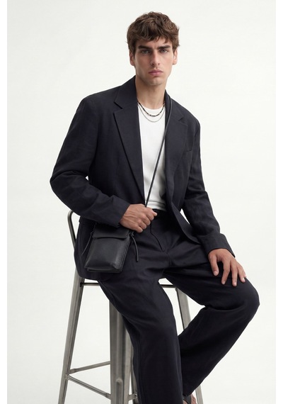 Antioch Modal Karışımlı Relaxed Blazer Ceket Siyah