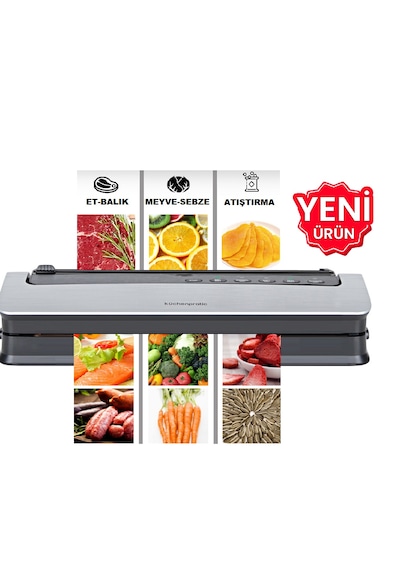 Küchen Pratic VS6310 Ev Tipi Elektrikli Vakum Makinesi - 10 Adet Vakum Poşeti Hediye