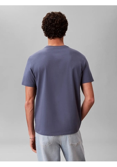Calvin Klein Ss Badge 30s Jersey, Xl7 Mavi Erkek T-shirt