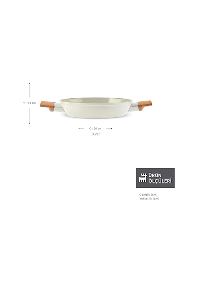 Karaca x Refika Swiss Crystal Almond Cream 20 Cm Sahan Ind