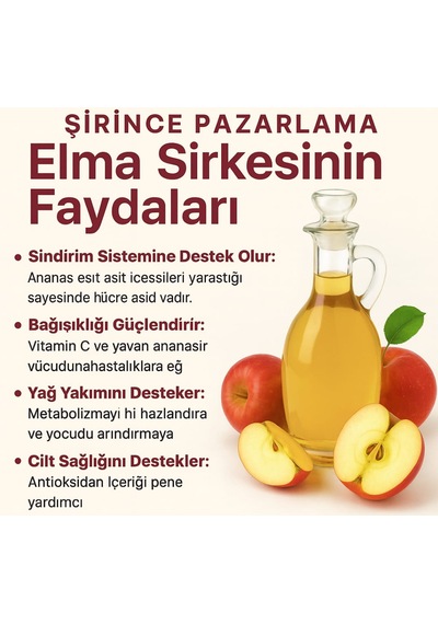 Elma Sirkesi Doğal Katkısız
