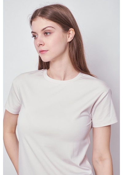 Jument Kadın Sıfır Yaka Kırışmaz Span Karışımlı Şık Kısa Kol Likralı T-shirt Bluz-şampanya Şampanya Jument Kadın Sıfır Yaka Kırışmaz Span Karışımlı Şık Kısa Kol Likralı T-shirt Bluz-şampanya Şampanya