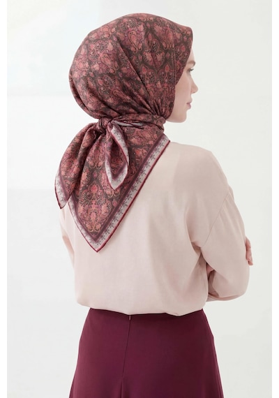 Silk Home Soft Eşarp Rûmi Siyah 90x90 Çok Renkli