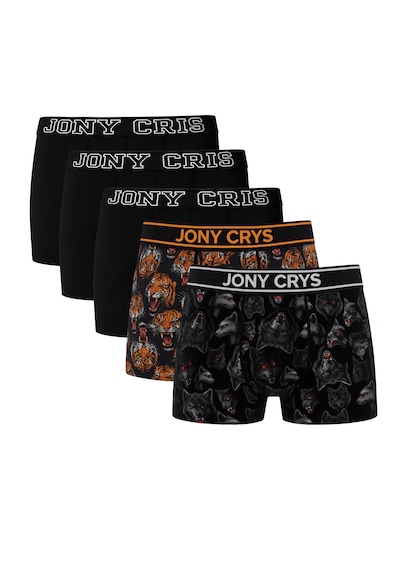 Jony Cris Erkek Boxer 5 Li Set Açık Bej