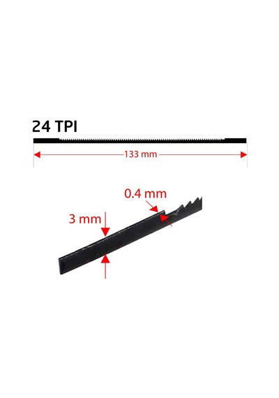 Rox 0367 Dekupaj Kıl Testere Ucu 133 Mm Z:24 10'lu Paket