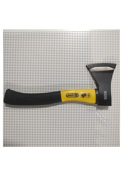 Fiber Saplı Balta Ultra Sağlam Ergonomik Tutuş Kamp Balta Ev Tipi Uzunluk : 34 Cm /500 Gr