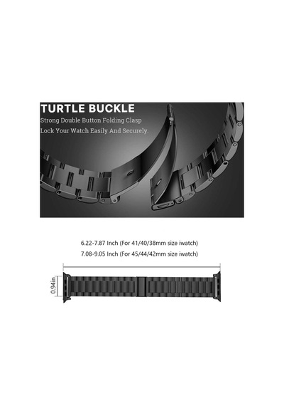 Apple Uyumlu Watch Seri 2 3 4 5 6 7 8 Se Ultra Uyumlu 38 40 41mm Paslanmaz Çelik Akıllı Saat Kordonu