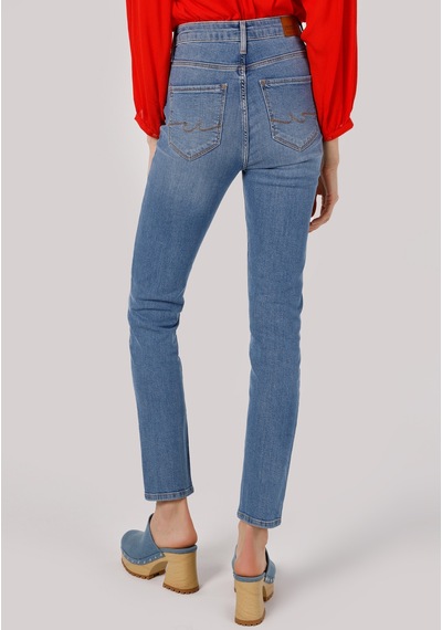 Colins 703 Carla Slim Fit Normal Bel Düz Paça Mavi Kadın Jean Pantolon Cl1058577 Denim