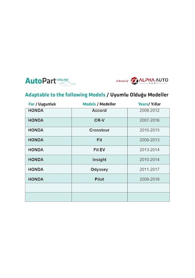 Honda Insight Odyssey Accord Cr-v Fit İçin Kapı Tutucu Klips - 1 Adet