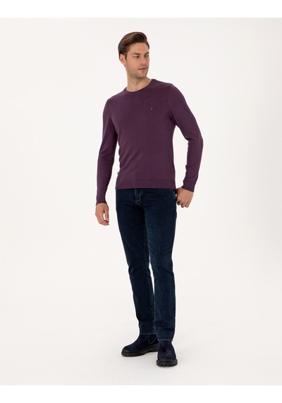 Pierre Cardin Erkek Mor Kazak /triko 50314192-vr038 Mor