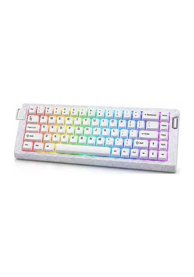 Ajazz Ak680 V3 8000 Hz Manyetik Rgb Oyuncu Klavyesi Beyaz Ice Island