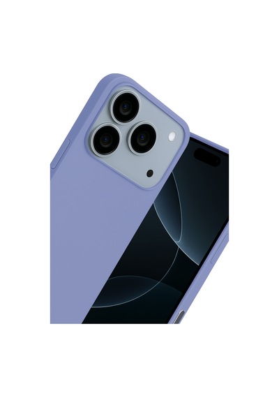 Apple iPhone  Uyumlu    17 Pro Nano İçi Kadife Silikon - Lila