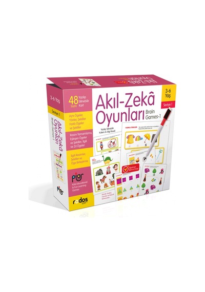 Akıl-Zeka Oyunları - Seviye 1 - 3-6 Yaş