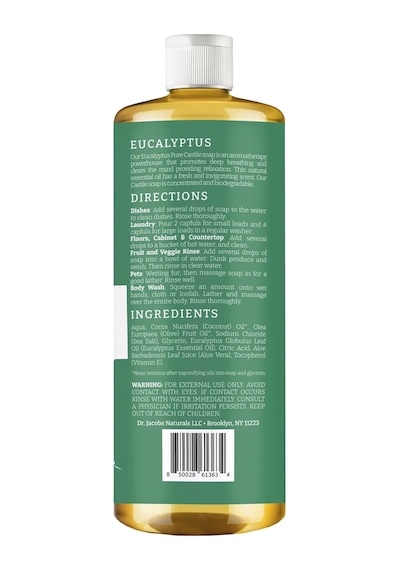 Dr. Jacobs Naturals Okaliptüs Özlü Çok Amaçlı Bitkisel Kastil Sabun 946ml