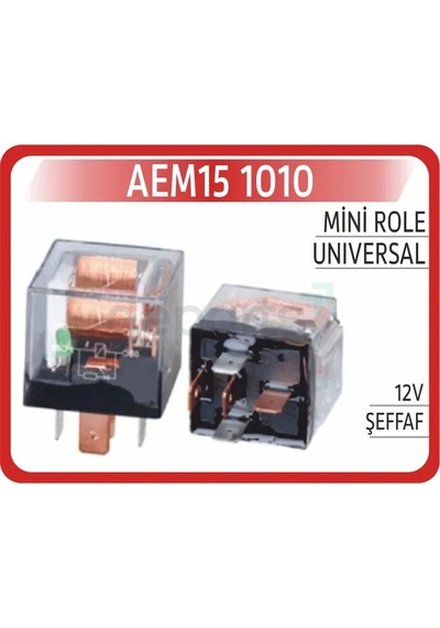Mini Role 12v Şeffaf 25 Adet