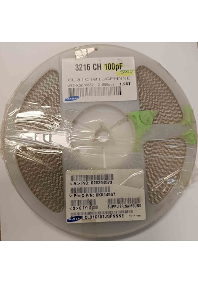 Cl31c101jgfnnne 100pf 500v 1206 Smd Seramik Kondansatör 140 Adet