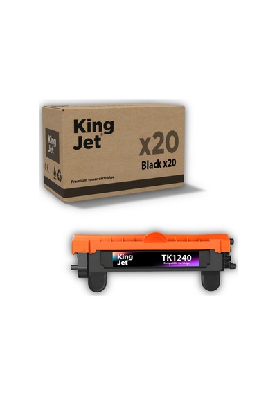 Kingjet Kyocera Uyumlu Tk-1240 20'li Paket Ecosys Pa2000w, Pa2001w Uyumlu Toner