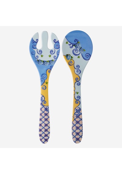 Mavi Melamin Servis Seti 28 Cm