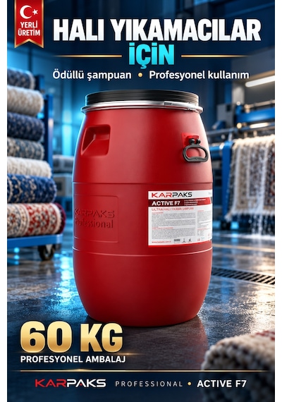 Active F7 Ultra Halı Yıkama Şampuanı 60kg Tekli