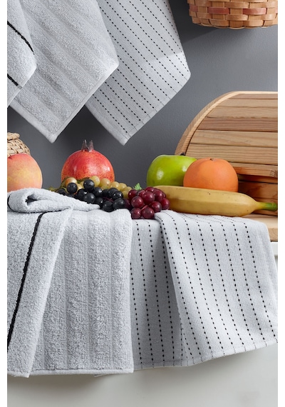 Elart Sophia Mutfak Havlusu 6 Adet 45x30 Cm Gri Gri