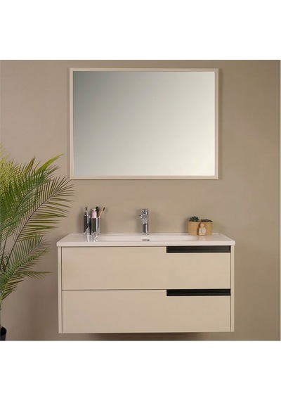 Kobos Eylül 100 Cm Banyo Dolabı Seti Vanilla Grey Vanilya Kobos Eylül 100 Cm Banyo Dolabı Seti Vanilla Grey Vanilya