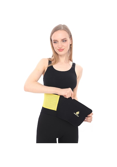 Sh Mağazacılık Unisex Termal Terleten  Sarı  Bel Korse Kemer Sarı