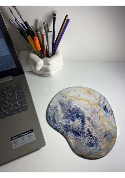 Mermer Desenli 27022332 Bilek Destekli Mouse Pad Mousepad