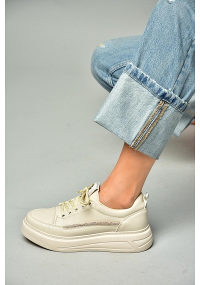 Fox Shoes S602003409 Bej Spor Ayakkabı Sneakers Bej