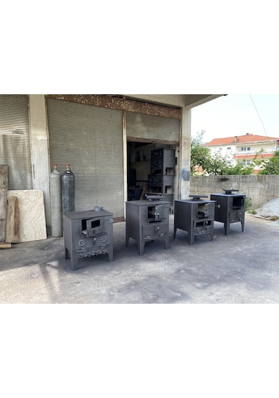 Yüksek Fırınlı Tuğlalı Kömür Sobası Kalın Karadeniz Kuzinesi Yüksek Fırınlı Tuğlalı Kömür Sobası Kalın Karadeniz Kuzinesi