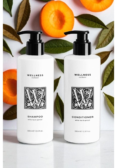 Wellness Exclusive White Tea & Apricot Shampoo 380 Ml + Conditioner 380 Ml Tüm Saçlar