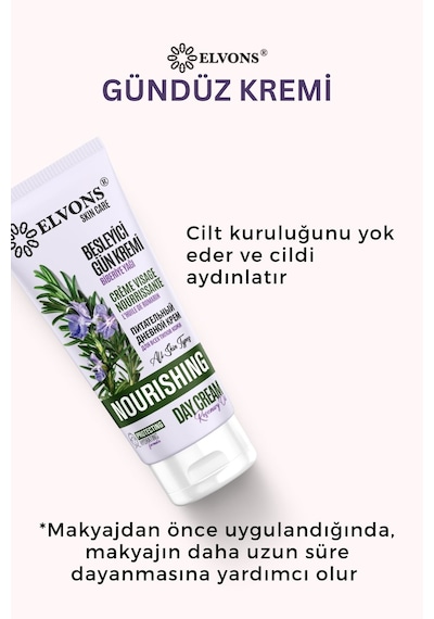 Elvons Biberiye Yağı Özlü Besleyici Gündüz Kremi 75 ML