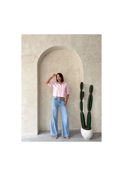 Verymoda Arkası Kelebek Detaylı Gömlek - D2787 Pembe
