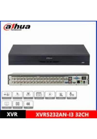Dahua XVR5232AN-I3 2 MP H265+ 32 Kanal 5in1 DVR Kayıt Cihazı Dahua XVR5232AN-I3 2 MP H265+ 32 Kanal 5in1 DVR Kayıt Cihazı