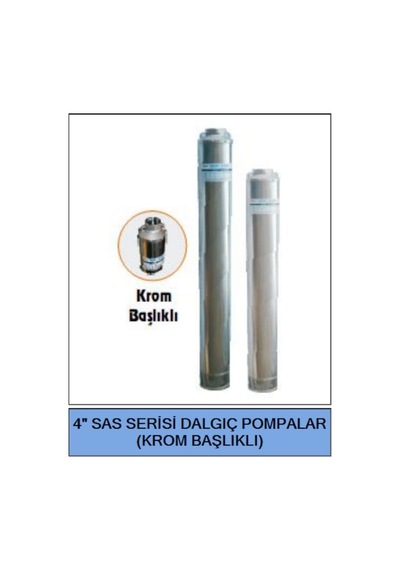 Best Sas 4" Derinkuyu Motorsuz Dalgıç Pompa-5 Kademe