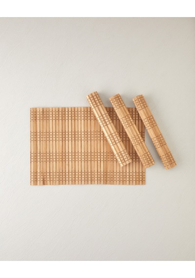 Breeze Bambu 4'lü Amerikan Servis 30x45 Cm Bal