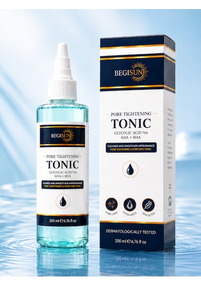 Begısun %6 Glikolik Asit Aha+bha Gözenek Sıkılaştırıcı Ve Arındırıcı Yüz Toniği 200 Ml
