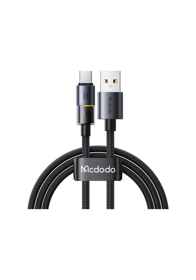 Ca-8180 Usb Typec 6a 7 Renkli Led Işıklı Şarj Data Kablosu