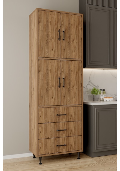 Aeka Ae-3020 Irmak 4 Kapaklı Çok Amaçlı Dolap 3 Çekmeceli Raflı Mutfak Kiler Banyo 195x63x35 Çok Amaçlı Dolap Çam - Çam Aeka Ae-3020 Irmak 4 Kapaklı Çok Amaçlı Dolap 3 Çekmeceli Raflı Mutfak Kiler Banyo 195x63x35 Çok Amaçlı Dolap Çam - Çam