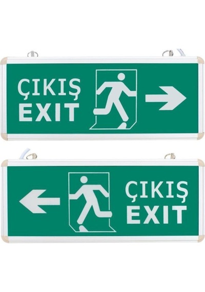 Ct-9170 3 Watt Acil Çıkış Exıt Levhası Sola Ledli Şarjlı
