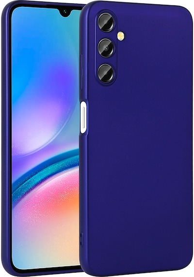 Galaxy Uyumlu A17 Kılıf Zore Premier Silikon Kapak - Saks Mavi Saks Mavi