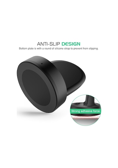 Caseonn Samsung Uyumlu Galaxy Gear S3 Frontier Standlı Manyetik Usb Hızlı Şarj Kablosu Siyah