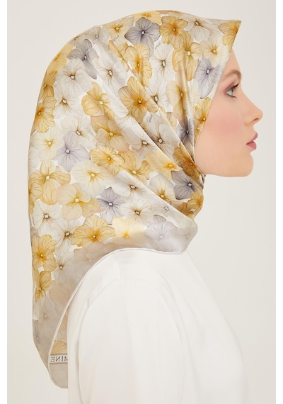 Armine İpek Eşarp 2024 Yaz - 9108-34 Twill - 9108-34
